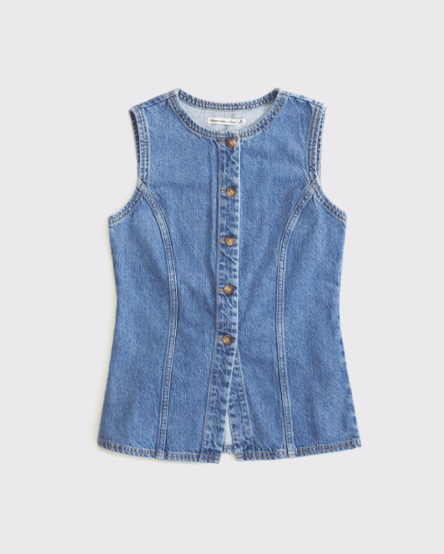 Abercrombie & Fitch Denim Vest