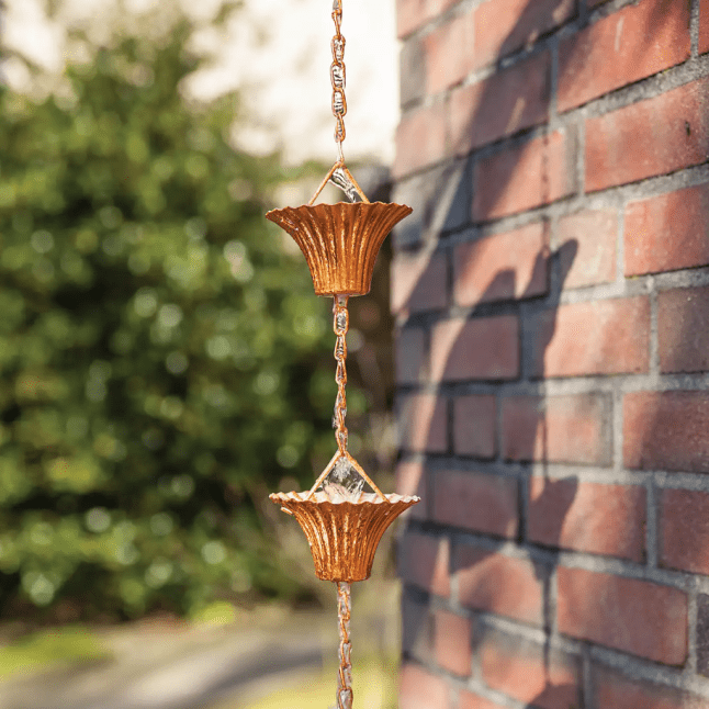 Fallen Fruits Copper Rain Chain from Dunelm