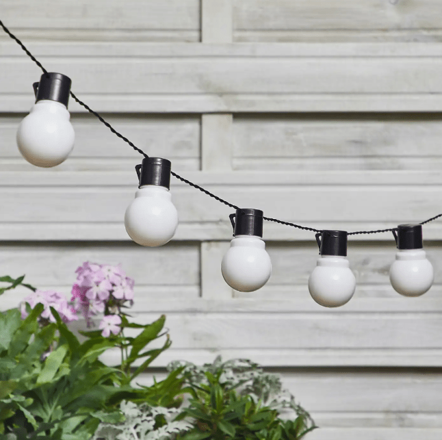 Dunelm Elements 5m 20 LED Festoon Outdoor String Lights
