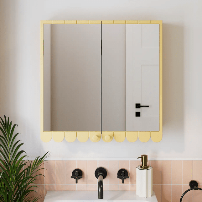 Scallop Mirror Wall Cabinet from Dunelm