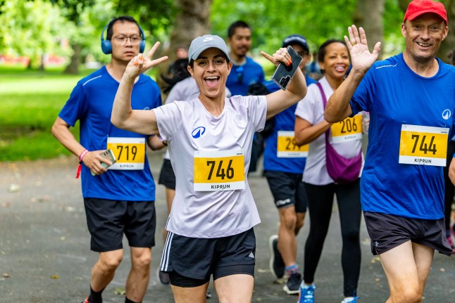 People taking part in Decathlon's Run Days at Southwark Park
