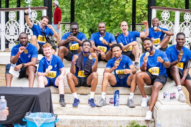 People taking part in Decathlon's Run Days at Southwark Park